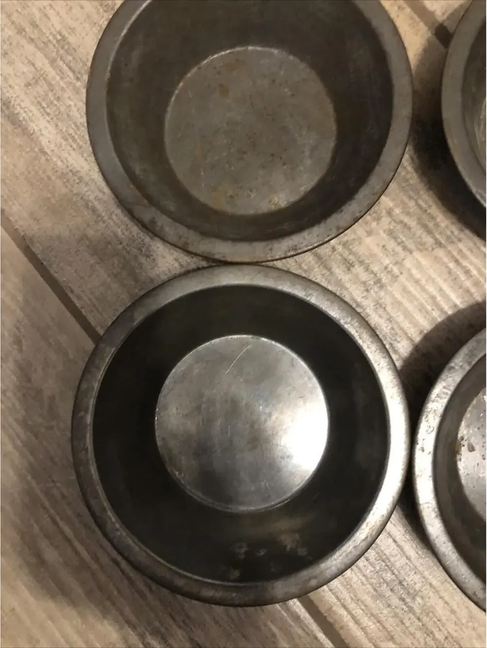 Mini Pie Pan 6 Piece Set, 5 Inch, Non-Stick Individual Dish‎ Pie Plate. Vtg